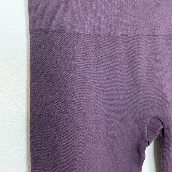 Spanx Womens Leggings Size Large Plum Stretch Shaping Knit Pants Pull On - Picture 7 of 13